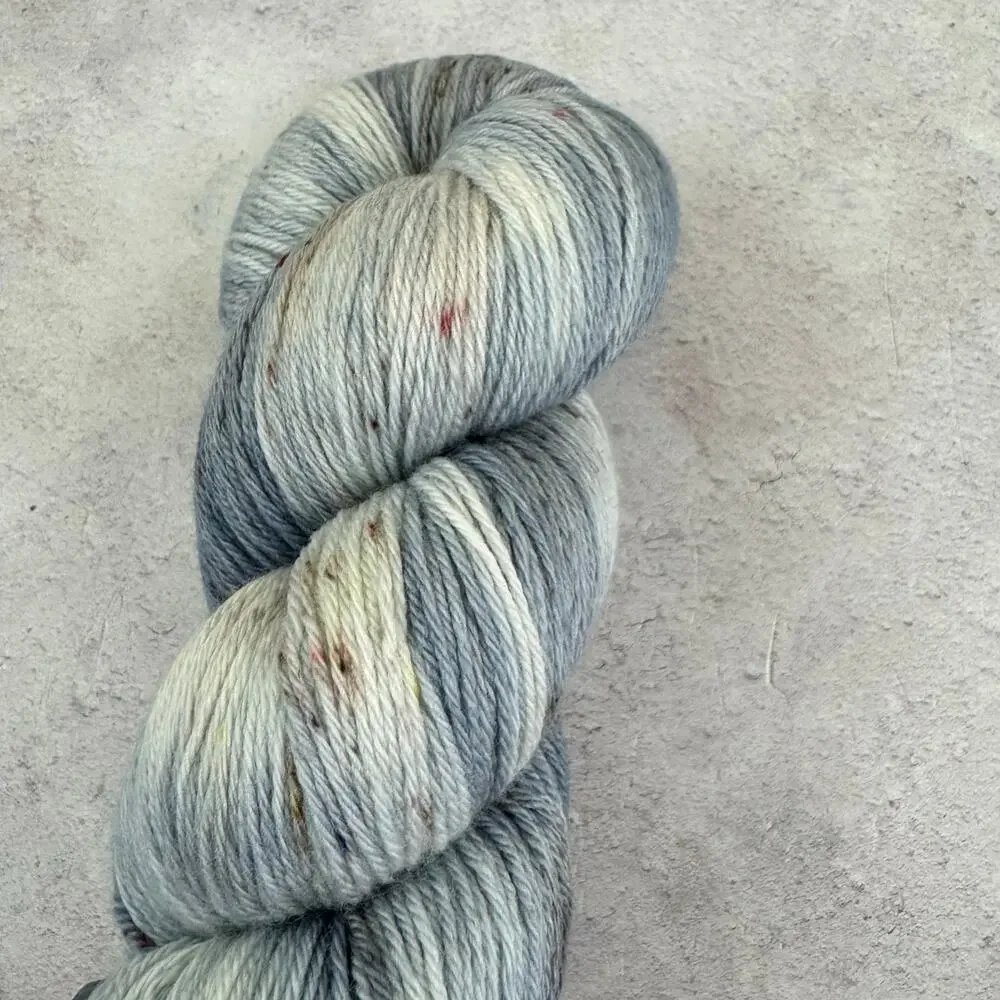 Indie Hand Dyed Yarn Skein Australia Top Draw Sock Fingering 437 yds Blue Gray